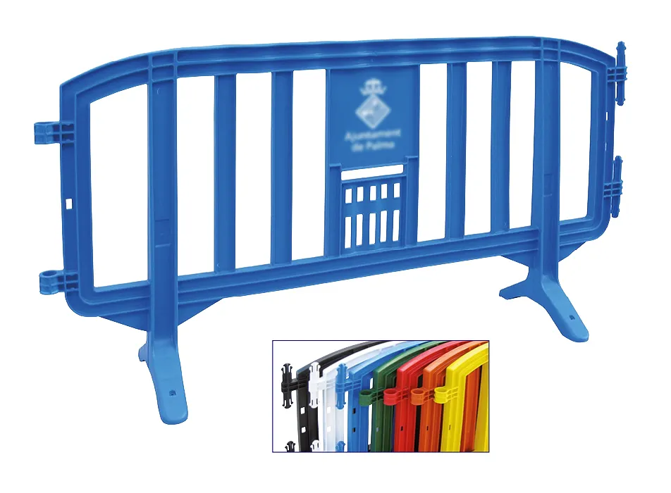 Valla de contención peatonal MOVIT 2000 en azul